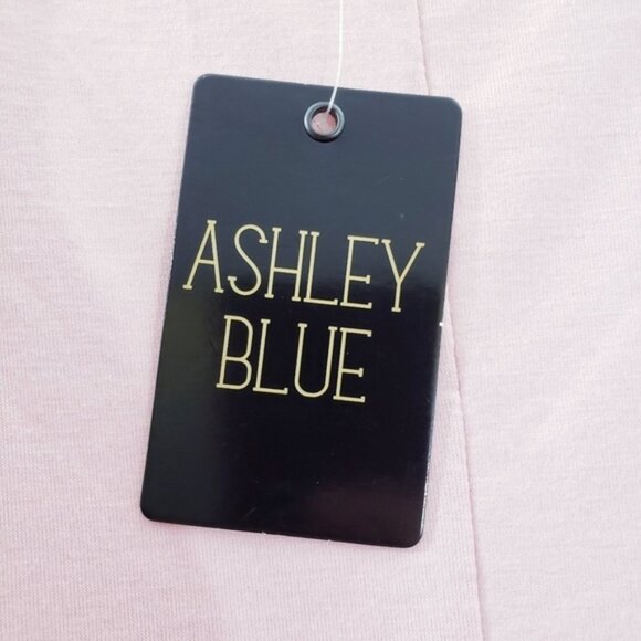 Ashley Blue Plus Size 3X Blush Pink Grommet Top NEW - Picture 5 of 8